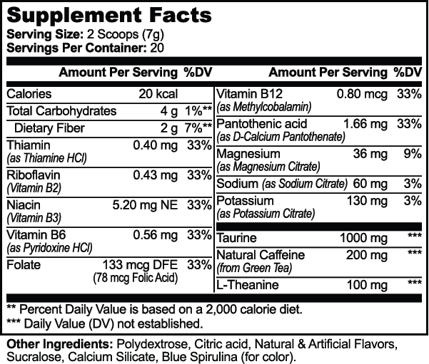 Energy Powder (Cotton Candy) Pre-Workout Supplements