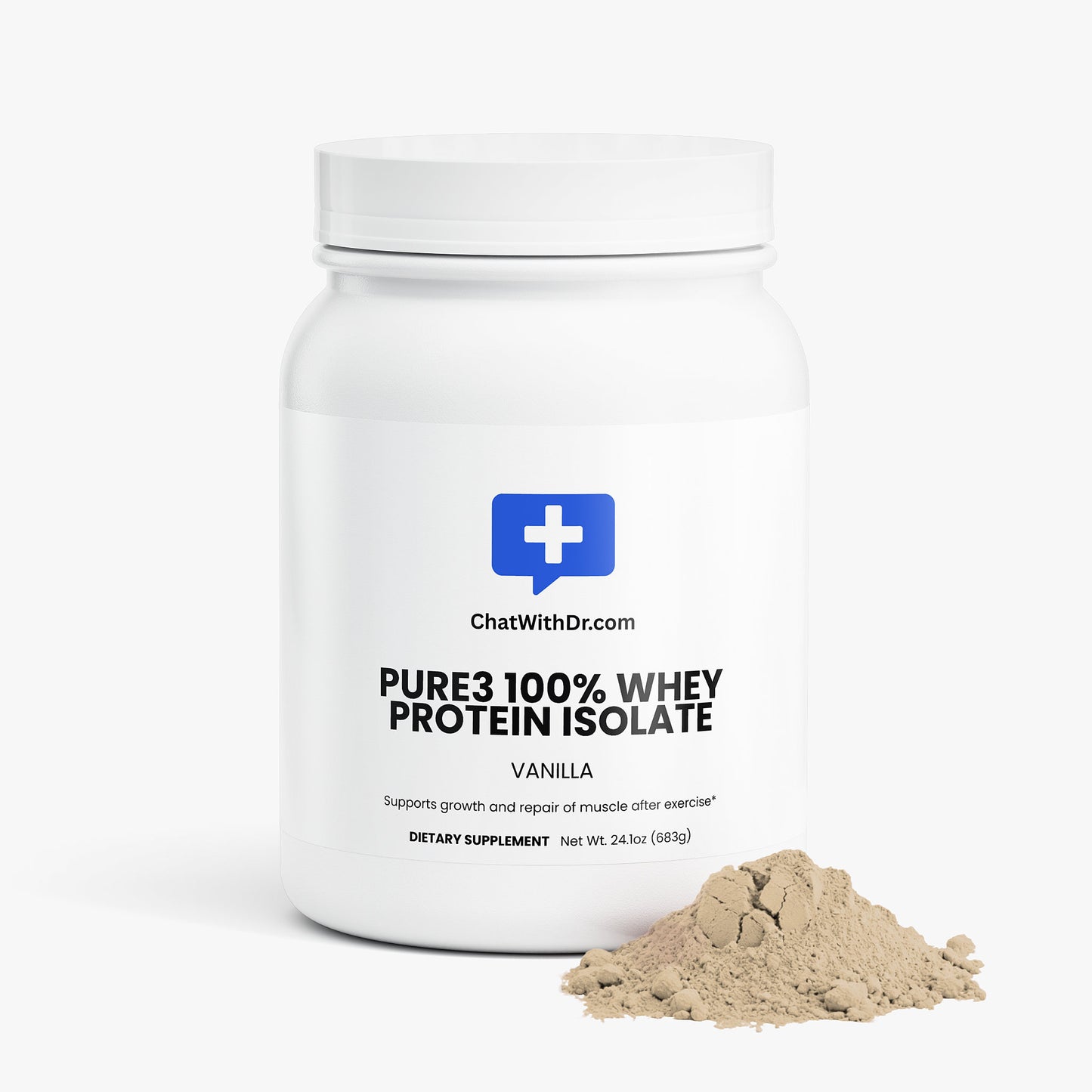 Pure3 100% Whey Protein Isolate (Vanilla)