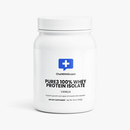 Pure3 100% Whey Protein Isolate (Vanilla)