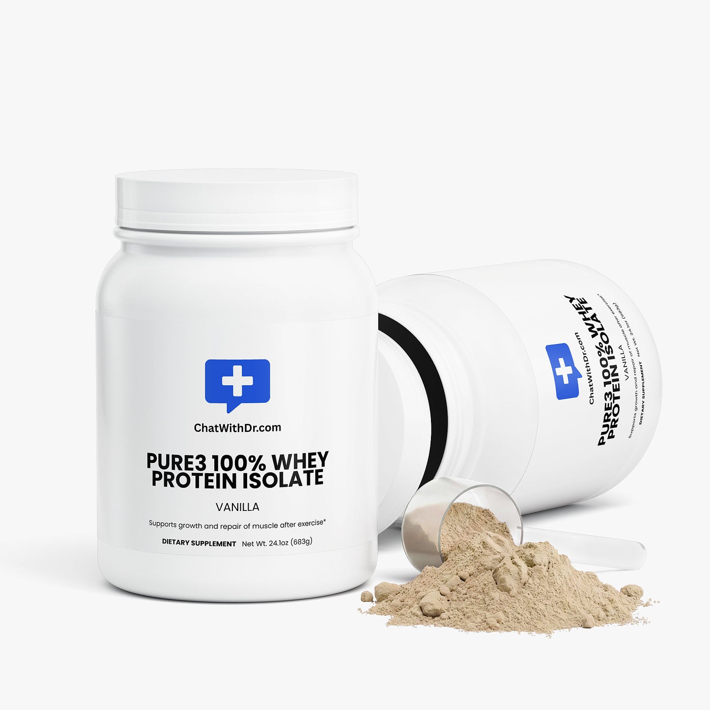 Pure3 100% Whey Protein Isolate (Vanilla)