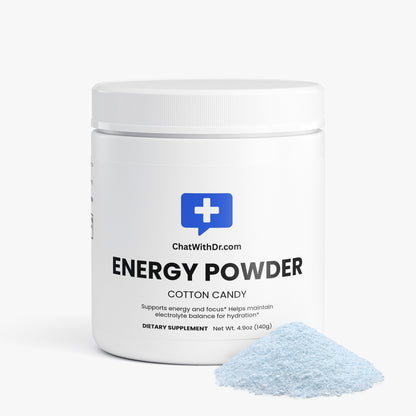 Energy Powder (Cotton Candy) Pre-Workout Supplements
