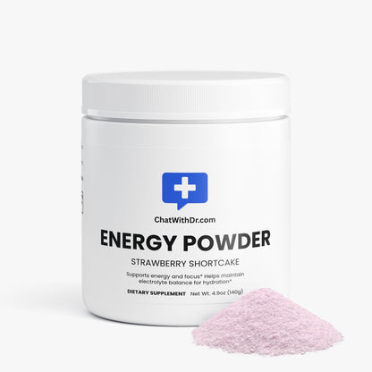 Energy Powder (Strawberry Shortcake) Pre-Workout Supplements