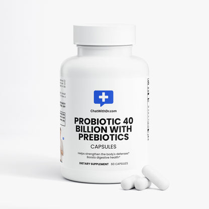 Probiotic 40 Billion with Prebiotics - Digestive Support