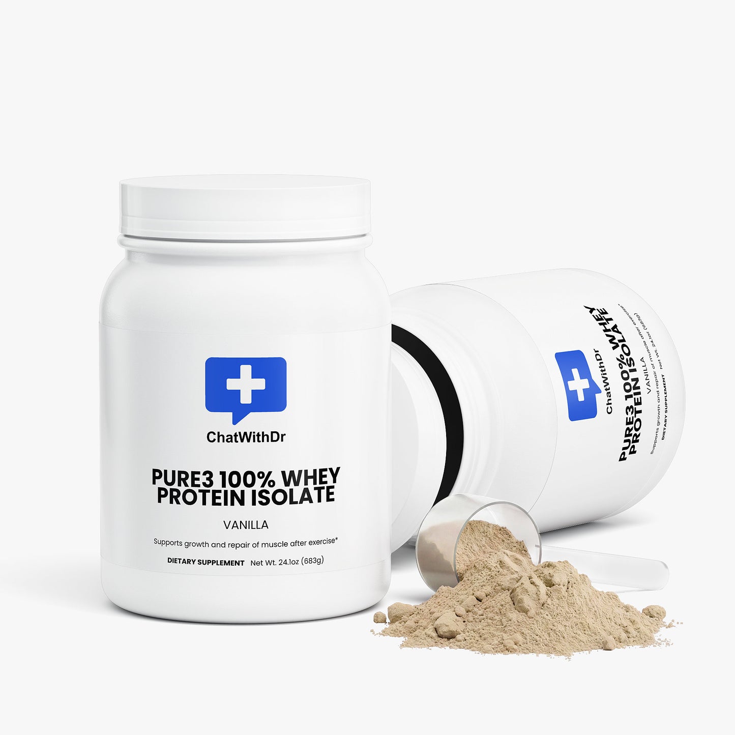 Pure3 100% Whey Protein Isolate (Vanilla)