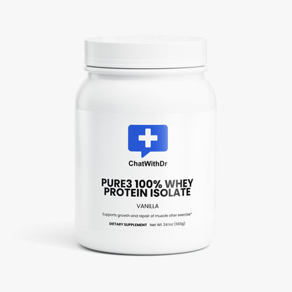 Pure3 100% Whey Protein Isolate (Vanilla)
