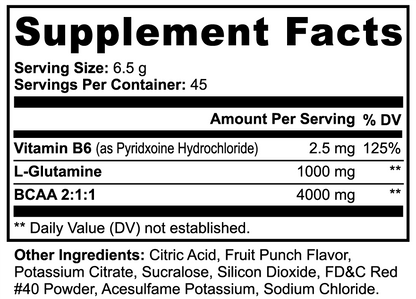 BCAA Shock Powder (Fruit Punch) Intra-Workout Supplements