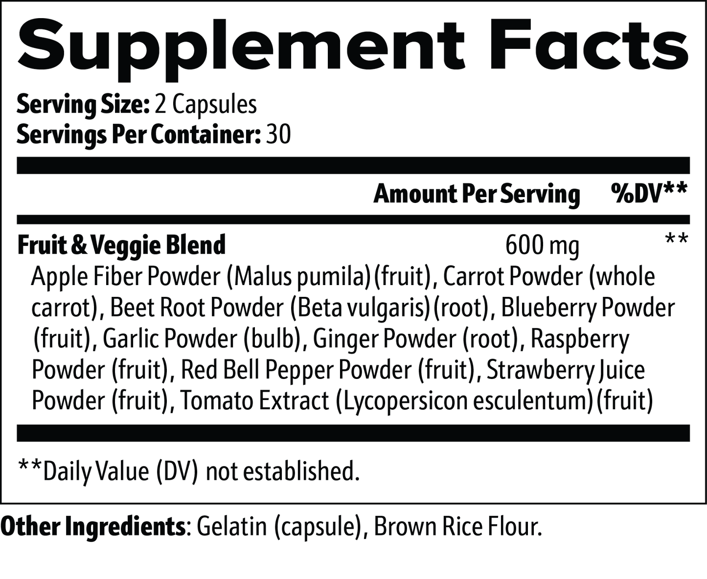 Fruits and Veggies - Superfood