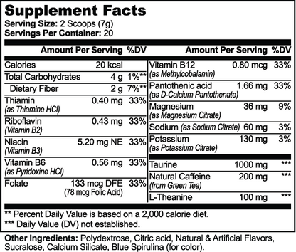 Energy Powder (Cotton Candy) Pre-Workout Supplements
